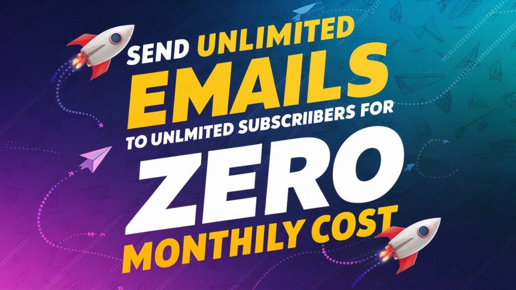 Send Unlimited Emails To Unlimited Subscribers For Zero Monthly Cost