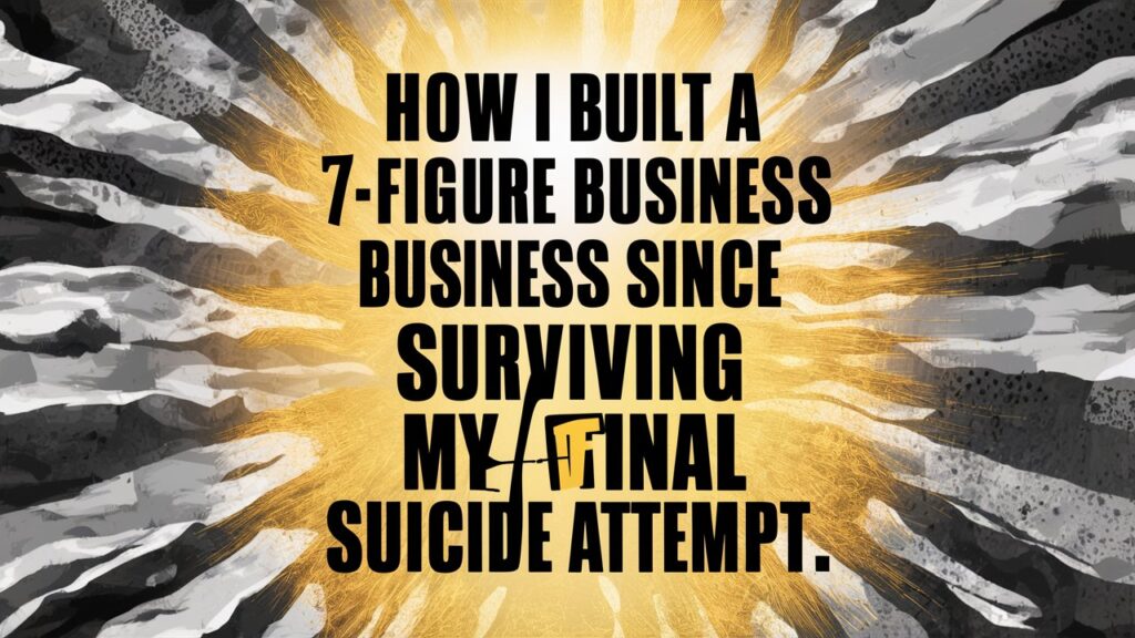 Discover How I Built a 7-Figure Business Since Surviving My Final Suicide Attempt