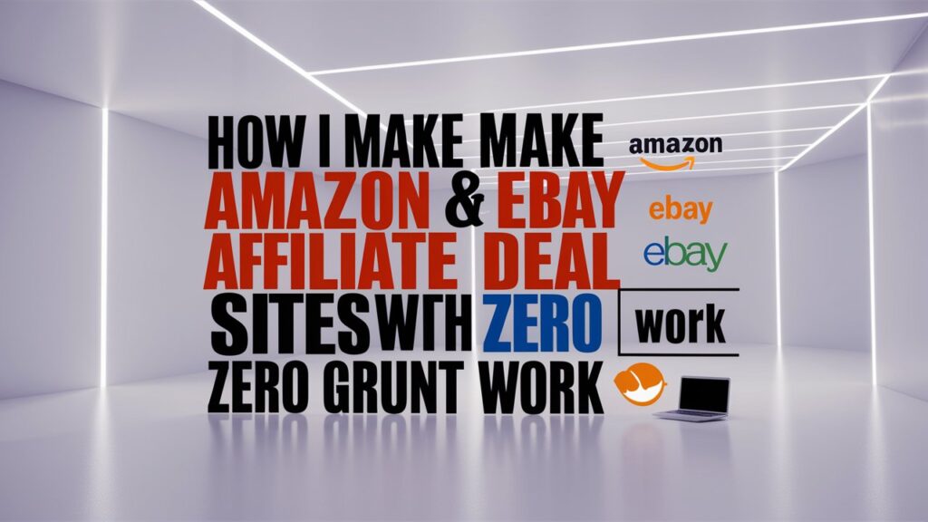 How I Make Amazon & eBay Affiliate Deal Sites With Zero Grunt Work